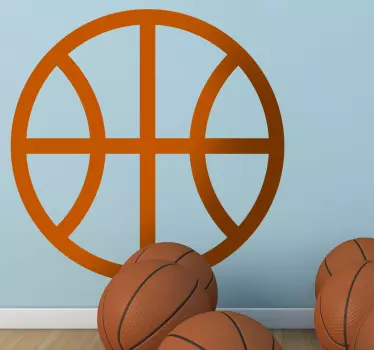 Sticker kind basketbal simpel - TenStickers