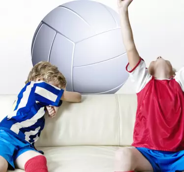 Sticker kinderen volleybal - TenStickers