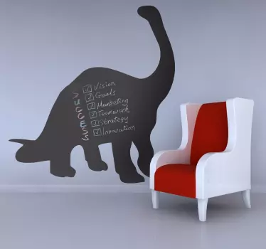 Sticker krijtbord diplodocus - TenStickers