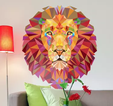 Sticker leeuw kleuren - TenStickers