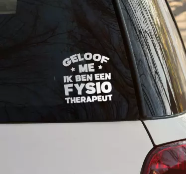 ik ben fysiotherapeut - TenStickers