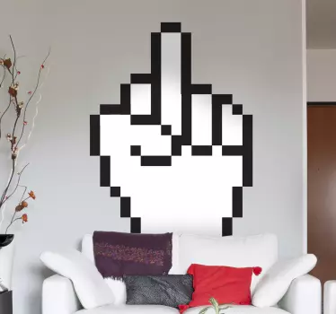 Sticker middelvinger cursor fuck you - TenStickers