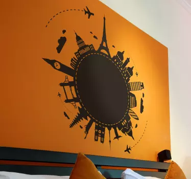 Sticker monumenten wereld - TenStickers