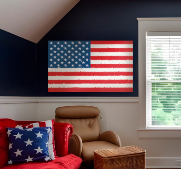Sticker oude vlag Amerika - TenStickers