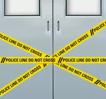 Deursticker politie afbakening - TenStickers