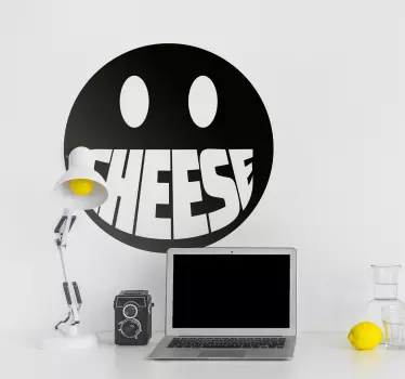 Sticker say cheese smilie - TenStickers