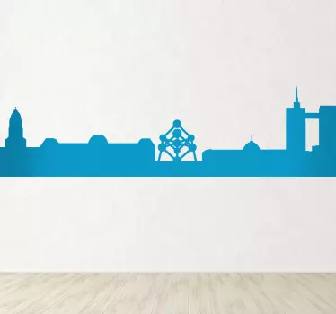 Sticker skyline Brussel - TenStickers