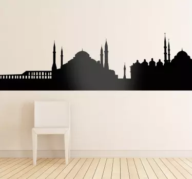 Sticker skyline Istanbul - TenStickers