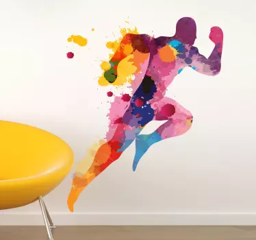 Muursticker kinderkamer hardloper - TenStickers