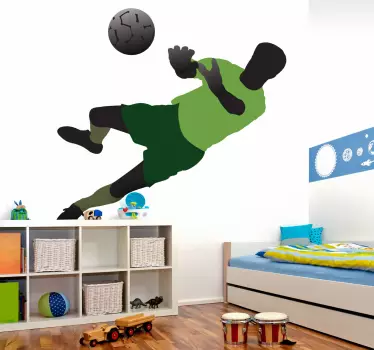 Sticker sport voetbal doelman save - TenStickers