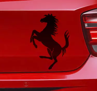 Autosticker steigerend paard Ferrari - TenStickers