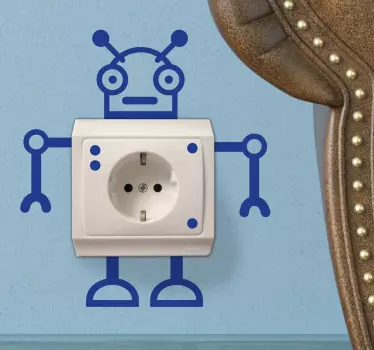 Sticker stopcontact robot - TenStickers