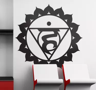 Sticker symbool chakra visuddha - TenStickers