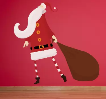 Sticker tekening kerstman kerstmis - TenStickers