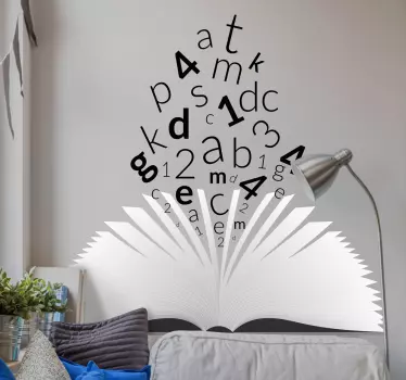 Muurstickers kinderkamer Muursticker schrijven en rekenen - TenStickers