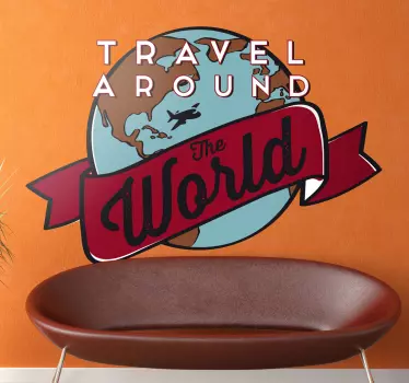 Sticker travel around the world - TenStickers