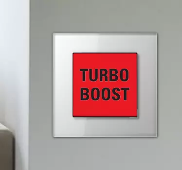 Sticker Turbo Boost Knight Rider - TenStickers