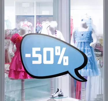 Sticker uitverkoop koopjesperiode - TenStickers