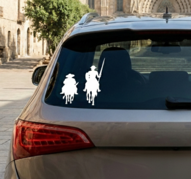 Autosticker Don Quixote en Sancho - TenStickers
