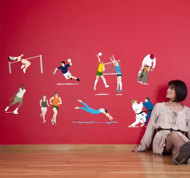 Sticker verschillende sporten - TenStickers