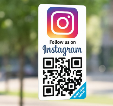 Sticker verticale instagram qr-code - TenStickers
