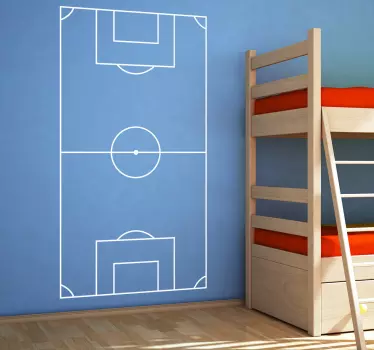 Muursticker voetbal veld - TenStickers