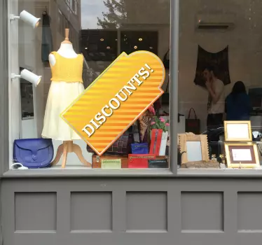 Sticker winkel promotie - TenStickers