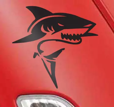 Sticker witte haai - TenStickers