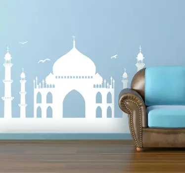 Sticker woning Taj Mahal - TenStickers