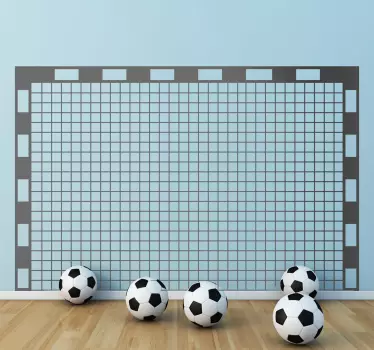 Muursticker voetbal doel - TenStickers