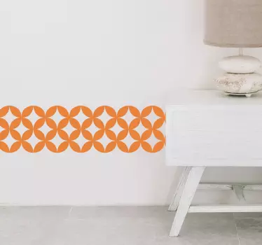 Stickerrand geometrisch retro - TenStickers