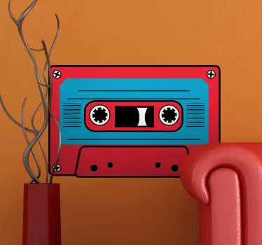 Stickers Cassette Bandje - TenStickers