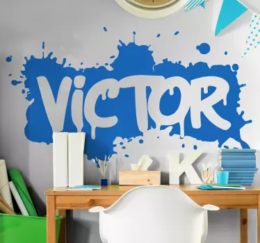 Muursticker kinderkamer drukken Verf spatten graffiti - TenStickers