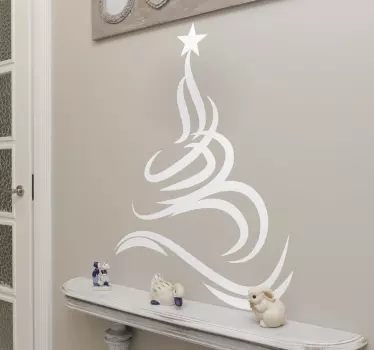 Stickers kerstboom filigraan - TenStickers
