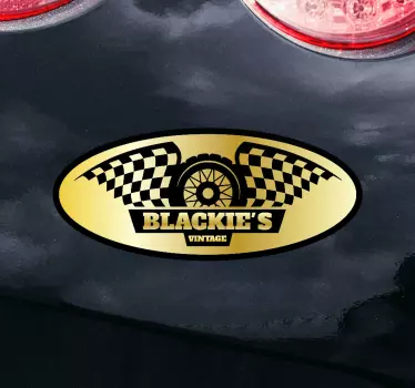 Stickers motor Blackie's vintage ontwerp - TenStickers