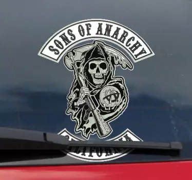 Stickers motor Zoon van anarchie themafiets - TenStickers