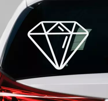 Muurstickers objecten diamant silhouette - TenStickers