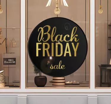 Black friday sticker etalge  Elegante verkoop - TenStickers
