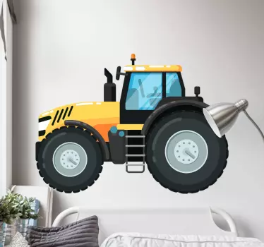 Stickers speelgoed Gele tractor - TenStickers