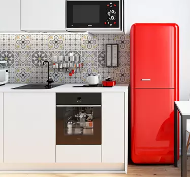 Tegelstickers keuken amiaz cementstijl - TenStickers
