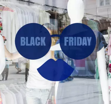 Stijlvolle retailpromotie black friday sticker - TenStickers