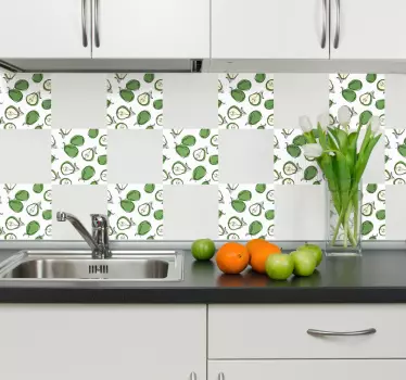 Peren keuken tegelsticker - TenStickers