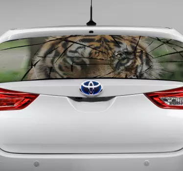 Tijger autosticker Wilde dieren stickers - TenStickers