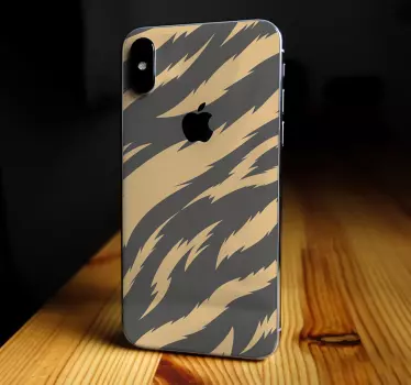 Tijger textuur iphone sticker - TenStickers