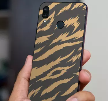 Tijgerstreeppatroon huawei sticker - TenStickers