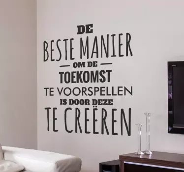 Toekomst Tekststicker - TenStickers