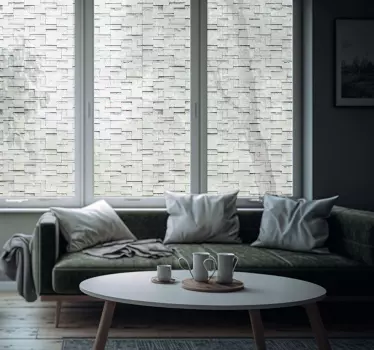 Transparante textuur Raamsticker - TenStickers