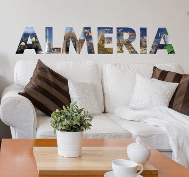 Uitzichtpunten van almeria sticker landen en steden - TenStickers