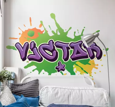 Urban muurstickers Graffiti naam swirl - TenStickers