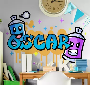 Urban muurstickers Kleurrijke graffiti - TenStickers